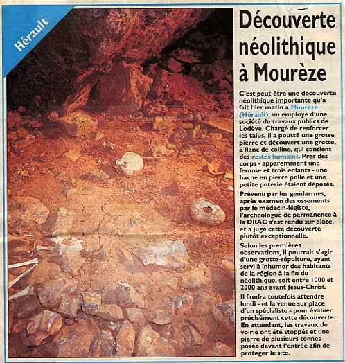 Mourèze souterrain : ARTICLE DANS UNE ETROITURE / PATIENCE, IL ARRIVE...